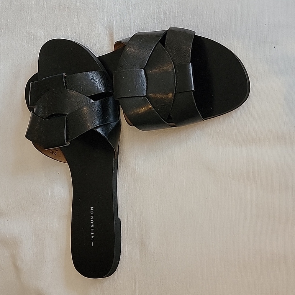 14th & Union slide, black size 6